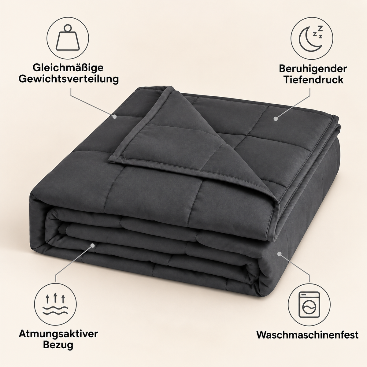 Nuvia – Gewichtsdecke für erholsamen Schlaf